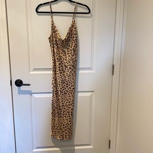 Bardot MIDI - Silky Leopard Print Dress